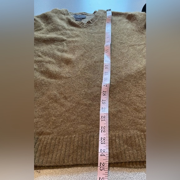 Black Brown 1826 Brown Wool Blend Elbow Patched Sweater Size XL - Picture 9 of 10